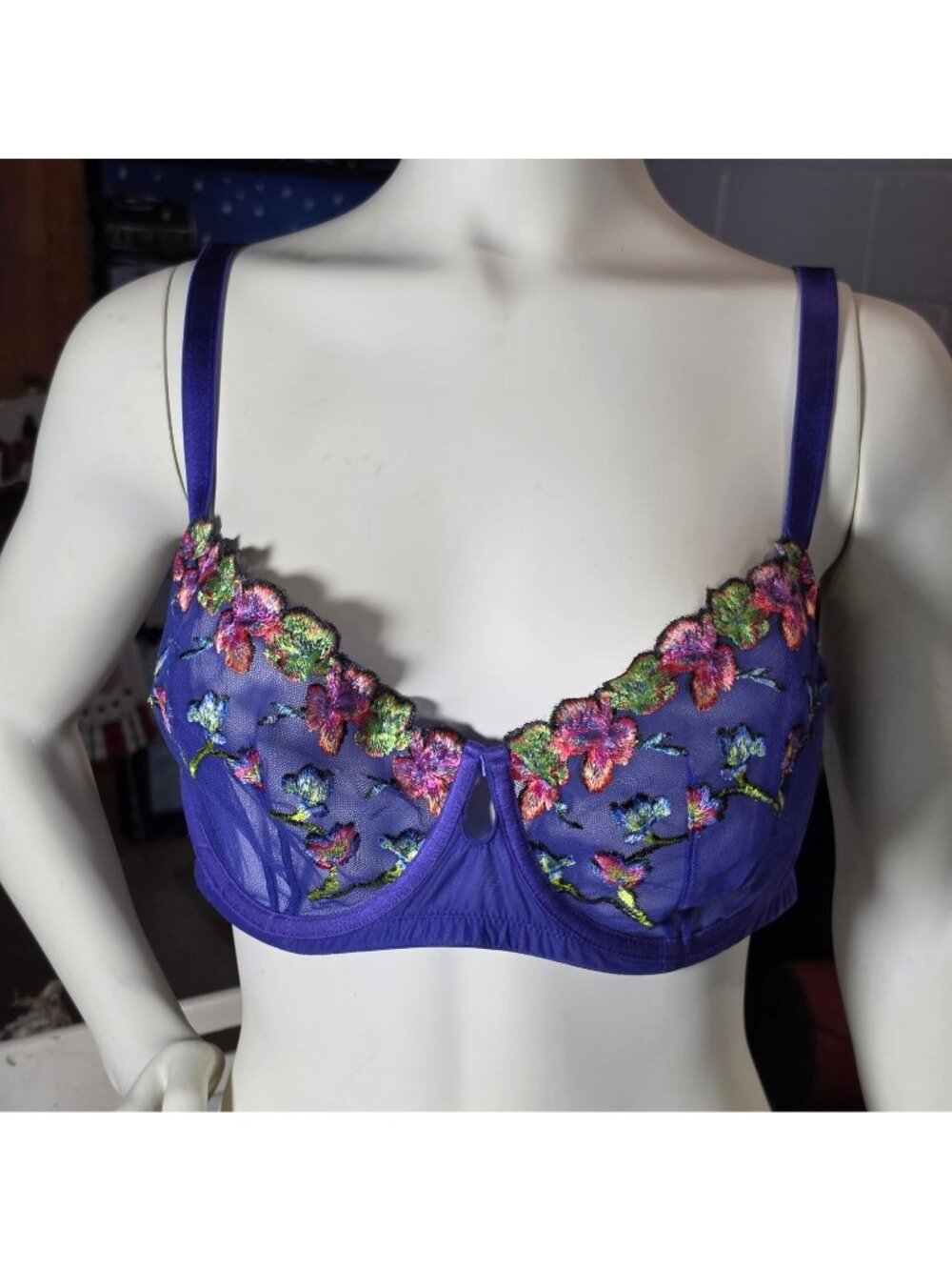 Savage X Fenty Western Wildflower Unlined Balconette Bra NWOT 38DD